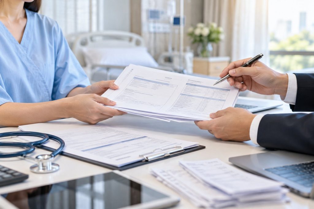 Hồ sơ yêu cầu quyền lợi nằm viện gồm những gì?