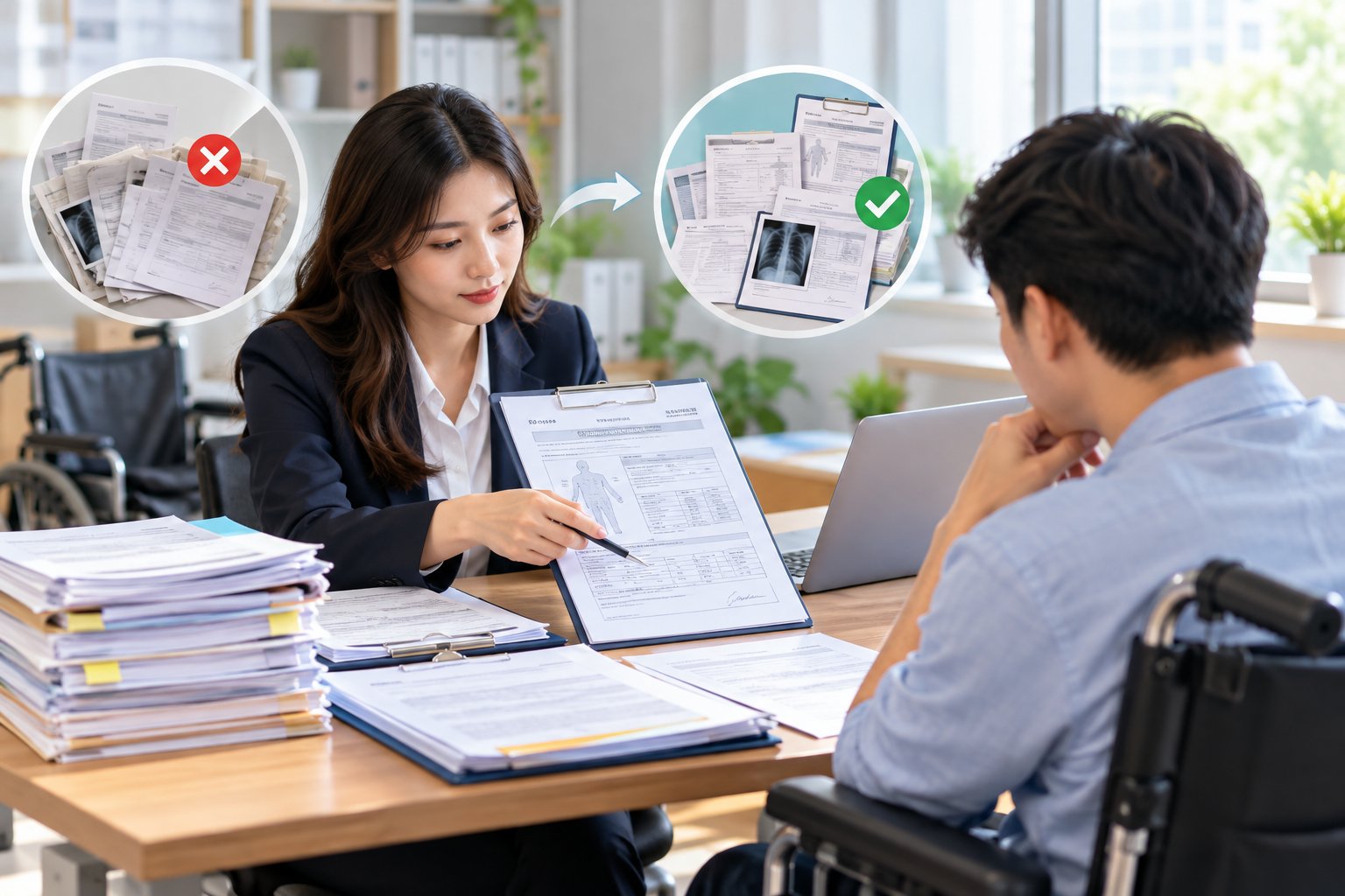 Ảnh minh hoạ: Hồ sơ yêu cầu quyền lợi thương tật toàn bộ vĩnh viễn
